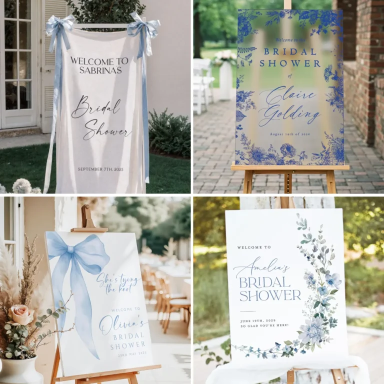 best something blue welcome signs