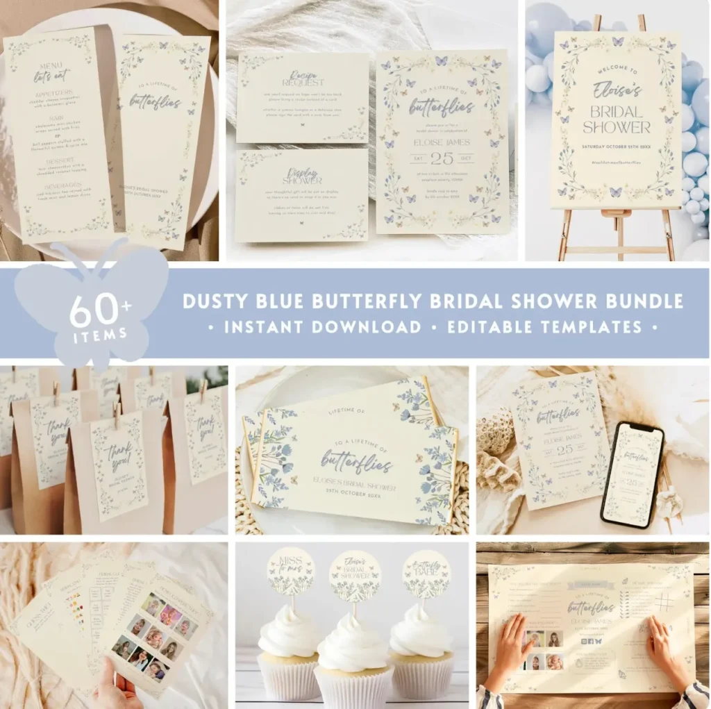Something Blue Bridal Shower Party Bundle
